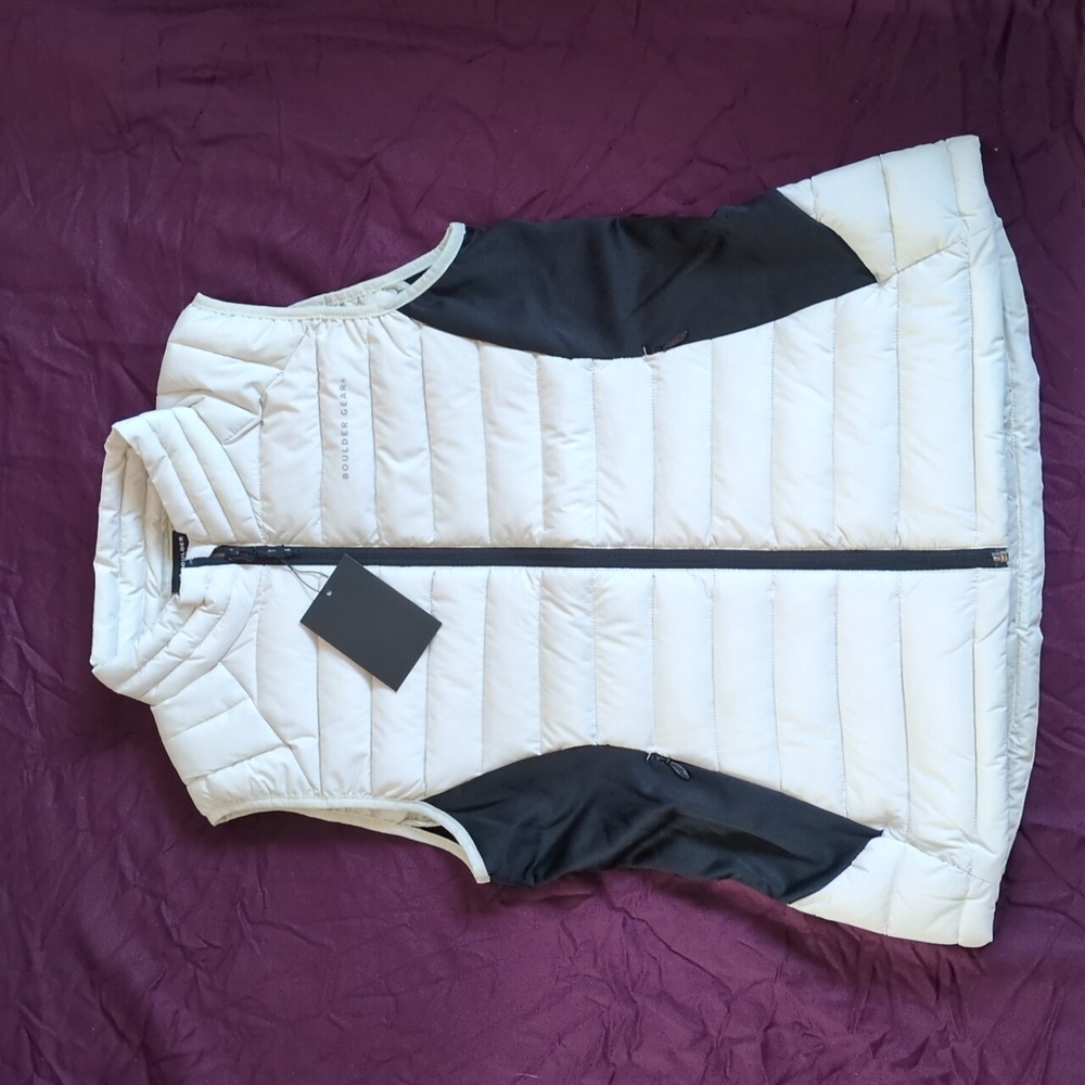 Women's  Boulder Gear Zeal Puffy Vest Silver Birch Size XL